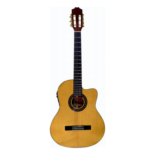 La Sevillana Ur-6ceq Guitarra Electroacústica Resaque Abeto Orientación De La Mano Derecha