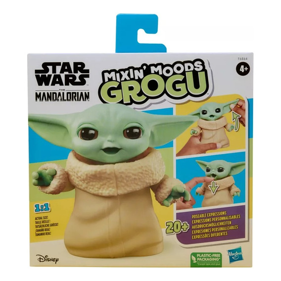Jueguete Star Wars Grogu Baby Bebe Yoda 20 Expresiones Poses