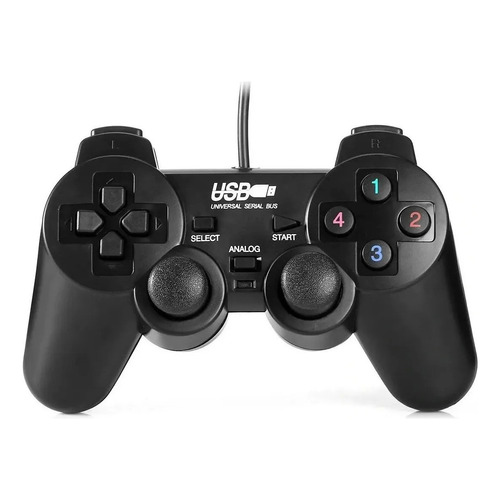 Joystick Usb Juego Para Pc Negro Consola - Stgo Centro