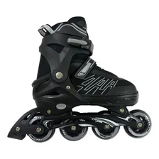 Rollers Extensibles Proline Mu3-12roll Con Bolso Talle 39 A 43 Color Negro 39 - 43 80 Mm