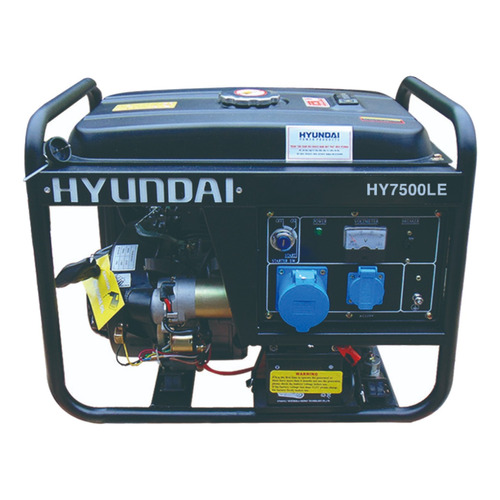Generador portátil Hyundai HY7500LE 5.5 kW con tecnología AVR 230V
