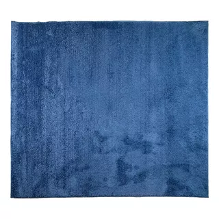 Tapete Pratatêxtil Quadrado 1,00m X 1,00m Antiderrapante Cor Azul Desenho Do Tecido Azul