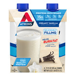 Caja Shake Protein-rich 4unid - Atkins Sabor Creamy Vanilla