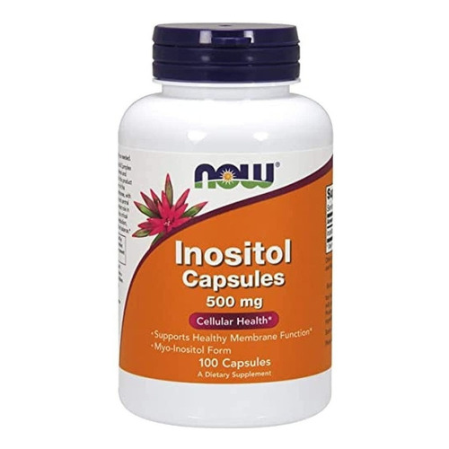 Now Foods Inositol 500 Mg 100vegcaps Salud Celular Sin sabor