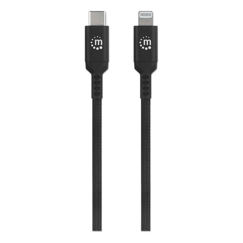 Cable Usb-c A Lightning - Manhattan 394192 / Nexstore Color Negro