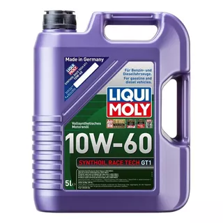 Aceite De Motor Liqui Moly 10w60 Synthoil Race Tech Gt1 Para Automóviles, Camionetas Y Suv