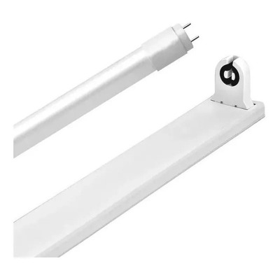 Liston + Tubo Led 18w Luz Dia 1.20 Mts Completo Luz Desing