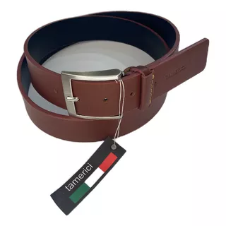 Cinturon/correa Para Caballero Tamerici Cuero Italiano Lisa
