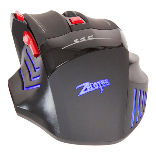 Mouse Gamer Inalambrico Recargable 4000dpi Zelotes F-14s Color Negro