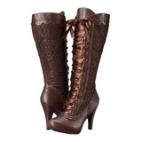 Botas Steampunk Victorianas Pirata Cafes Mary Para Damas 