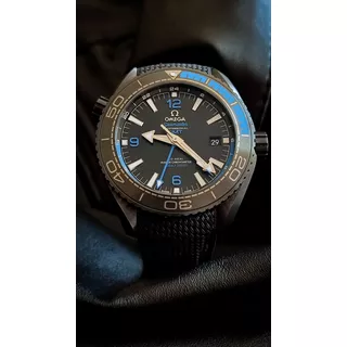 Relógio Omega Planet Ocean 600m Deep Black Completo