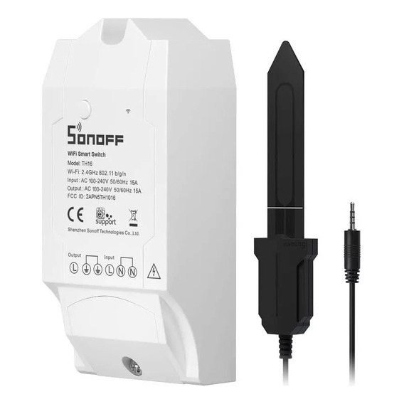 Sonoff Th16 Sensor Mide Humedad De Tierra Ms01 Riego Wifi