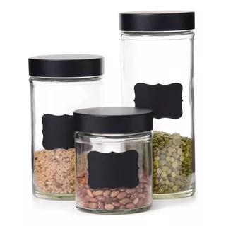 Conjunto De Potes Para Armazenamento De Alimentos Trio