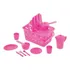 Kitchen Kit de cocina de juguete para niños, sartén con cuentas rosas