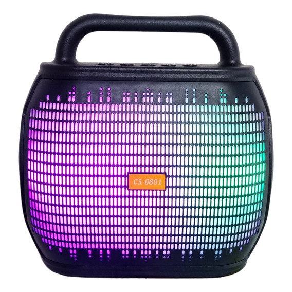 Parlante Portátil 8 Pulgadas Cs-0801 8w Led Rgb Bluetooth