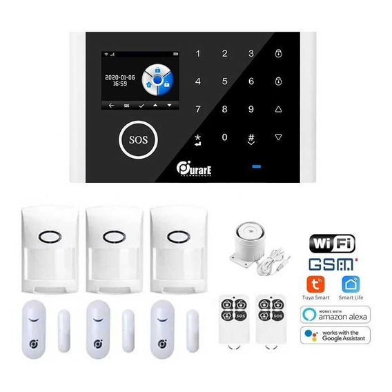 Kit Alarma Casa Negocio Gsm Gprs Wifi Completa Sensores App