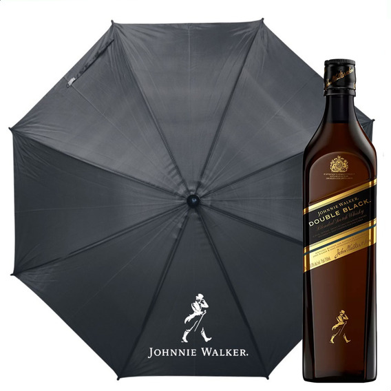 Combo Whisky Johnnie Walker Double Black Label + Paraguas