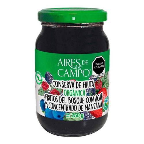 Mermelada Aires De Campo Frutos Del Bosque Orgánica 250g