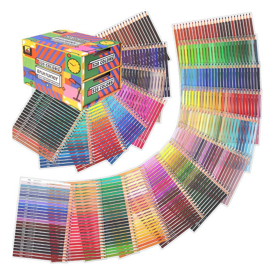 Juego De Lápices De Colores Para Adultos, 520 Unidades