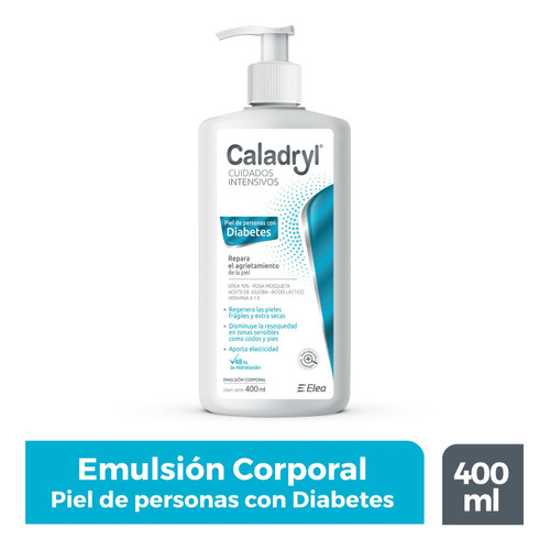  Caladryl Cuidados Intensivos Piel Diabetes Emulsión 400ml