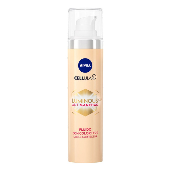 Fluido Con Color Nivea Cellular Luminous630 Antimanchas 40ml Momento de aplicación Día Noche Tipo de piel Todo tipo de piel