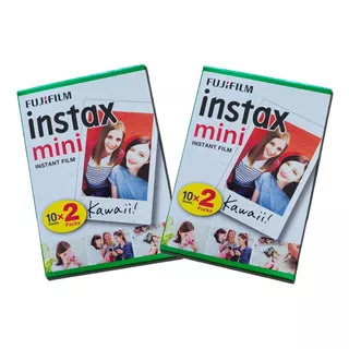 Kit 2 Filme Instax Mini Pack Com 40 Fotos Original Fuji