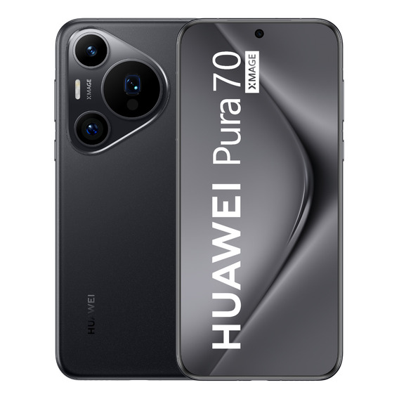 Smartphone Huawei Pura 70 Pro, 12+512gb,  Instantánea Ultrarrápida, Supermacro Ultriluminación, Cristal Kunlun Glass, Supercharge De 100 W, Batería De 5050mah, Celular Negro