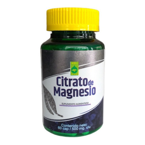 Citrato Magnesio 60cap 2pz Calidad Regenera Relajante Muscul Sabor Insaboro