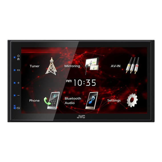 Pantalla Jvc Kw-m180bt Mirroring 6.8 PuLG Bluetooth Usb Color Negro