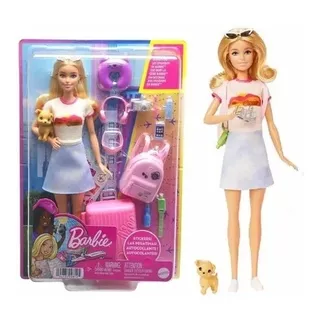 Barbie Muñeca Viajera Para Niñas De 3 Años En Adelante