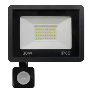 Reflector Led 30w Sensor Movimiento Exterior Ip65 Frio