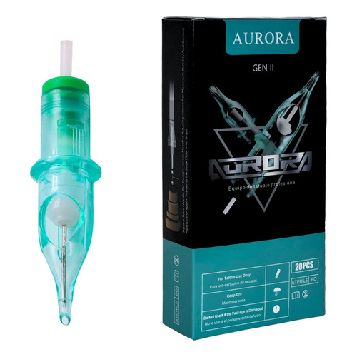 Cartucho Aurora 2 Tattoo Tatuaje Profesional Rs Round Shader Calibre De Las Agujas 1214