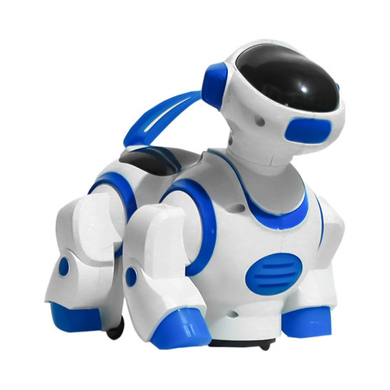Mascota Robot Can Bot Toy Logic Color Azul Personaje Animales