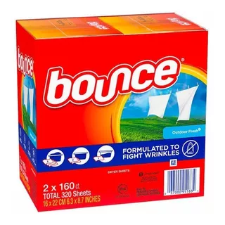 Bounce®  Hojas Para Secadora De Ropa. 320 Toallitas