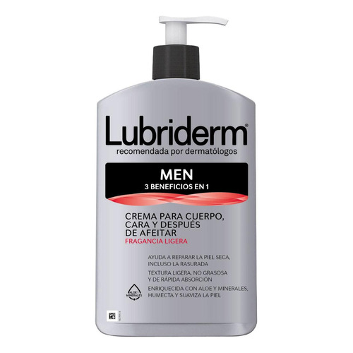 Crema Corporal LUBRIDERM For Men 400 ML	
