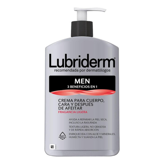 Crema Corporal LUBRIDERM For Men 400 ML	