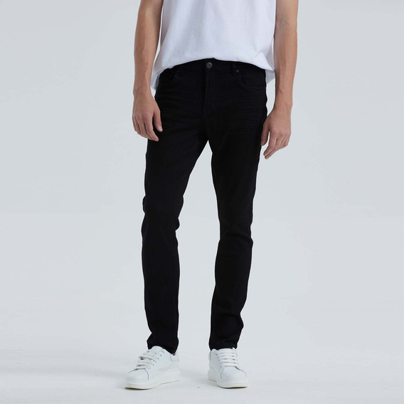 Jeans Hombre Skinny 610 Negro Fashion's Park