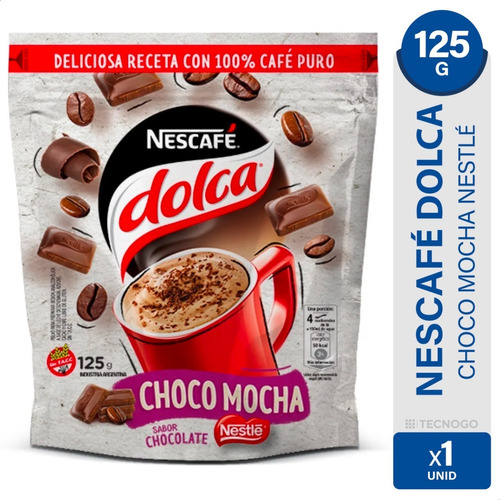 Cafe Nescafe Dolca choco mocha chocolate sin tacc 125g