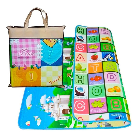 Alfombra Colchoneta Infantil Anti Golpe Bebe 180x150cm 