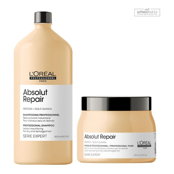 Kit Shampoo 1500ml + Balsamo 500ml Absolut Repair Loreal