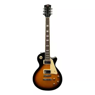 Guitarra Eléctrica Sx Ee Series Ee3 Les Paul De Aliso 2000 Vintage Sunburst Brillante Con Diapasón De Palo De Rosa