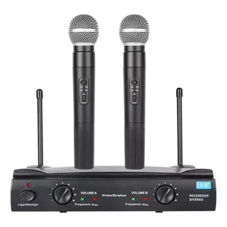 Kit Microfone Sem Fio Semi Profissional Karaoke Eventos Orig