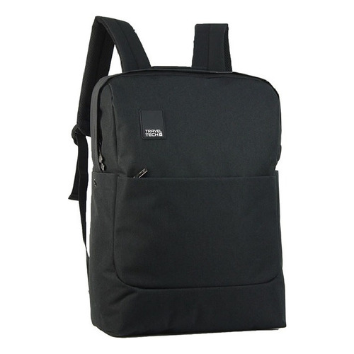 Mochila Ejecutiva Porta Notebook Travel Tech Acolchada Color Negro