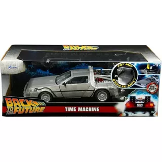 Back To The Future De Lorean C/ Luz 1:24 Jada Replay Color Gris