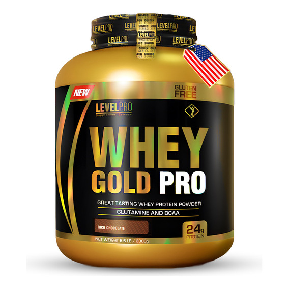 Proteína Whey Gold Pro 6.6 Libras / Whey Protein / Level Pro