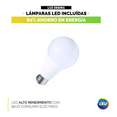 Lampara Colgante Vintage Deco Galponero Cocina Incluye Led