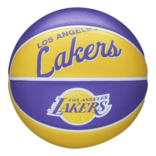 Balón Nba Mini #3 Retro Teams Lakers Wilson