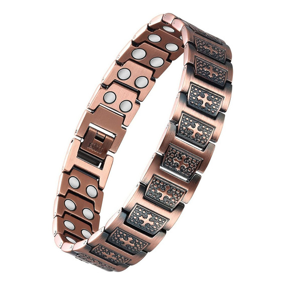 Hombres Pulsera Cobre Pulseras Magnéticas Alivio Del Dolor