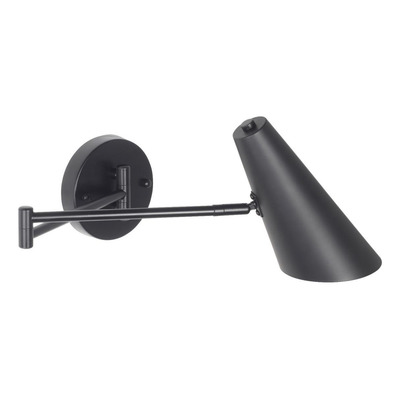 Aplique Doble Brazo Negro Apto Led Pared Deco Diseño