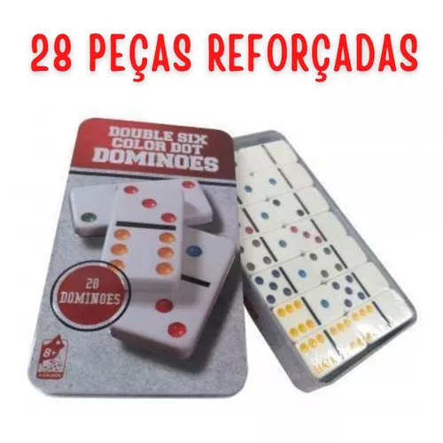 Jogo Dominó 28 Peças (Sem Opção de Cor) - Rei da Cutelaria